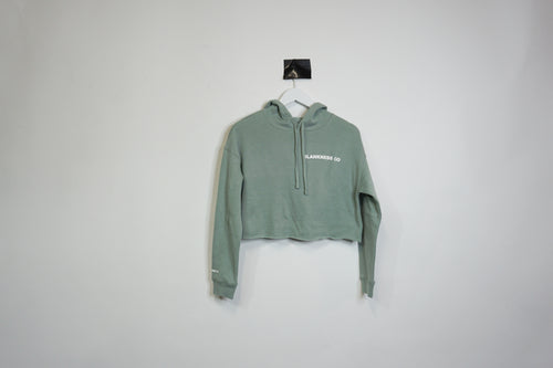 WOMENS CROPPED HOODIE-  SAGE